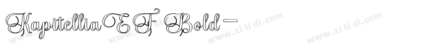 KapitelliaEF Bold字体转换